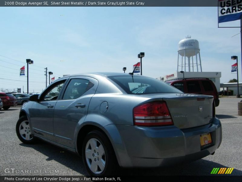 Silver Steel Metallic / Dark Slate Gray/Light Slate Gray 2008 Dodge Avenger SE