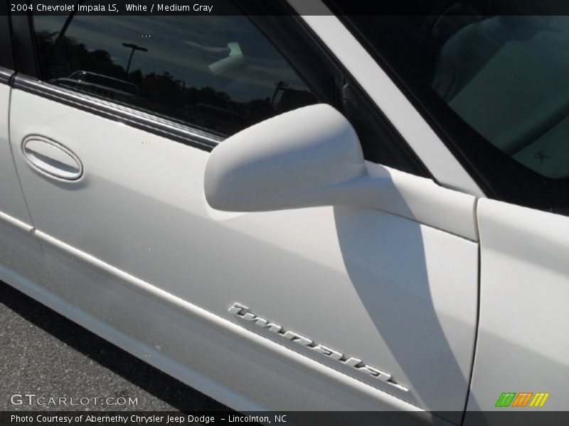White / Medium Gray 2004 Chevrolet Impala LS