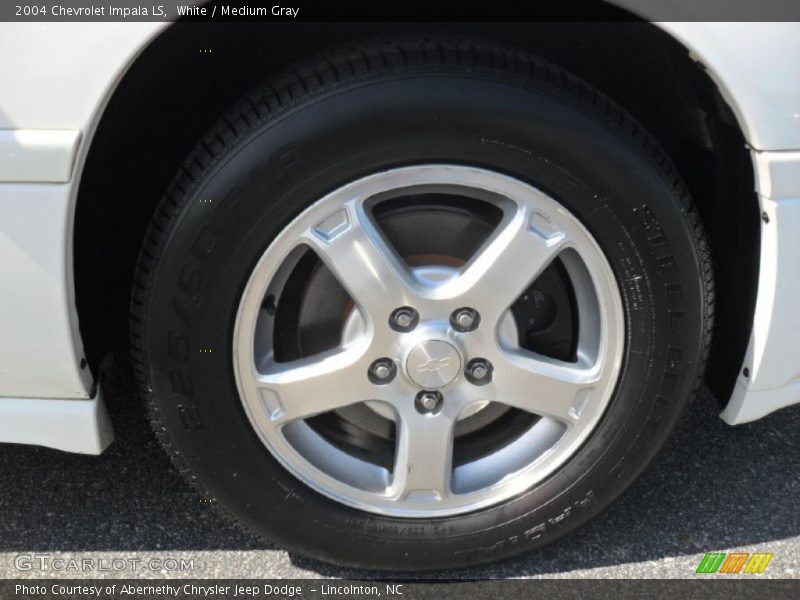 White / Medium Gray 2004 Chevrolet Impala LS