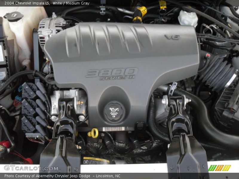 White / Medium Gray 2004 Chevrolet Impala LS