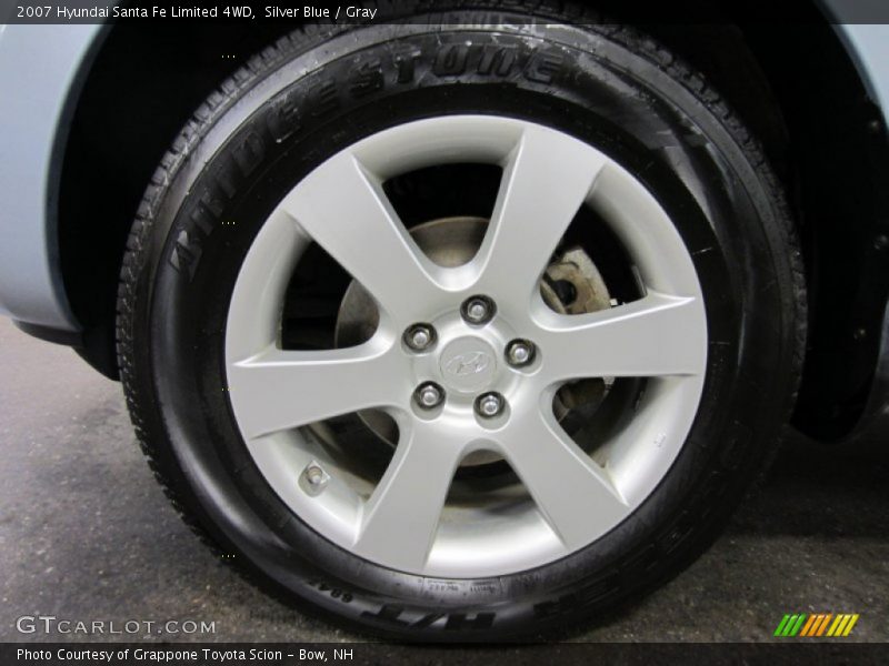 Silver Blue / Gray 2007 Hyundai Santa Fe Limited 4WD
