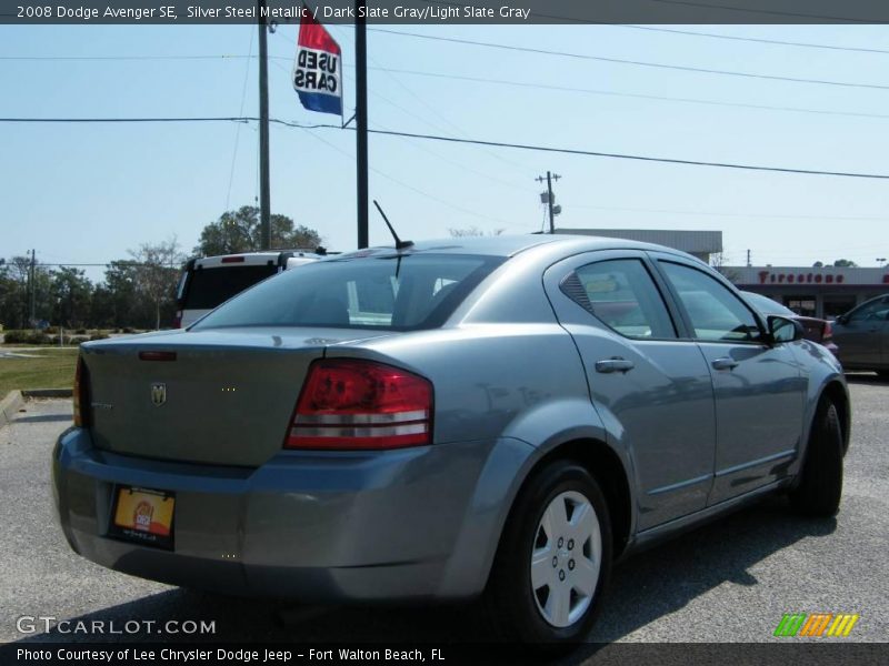 Silver Steel Metallic / Dark Slate Gray/Light Slate Gray 2008 Dodge Avenger SE
