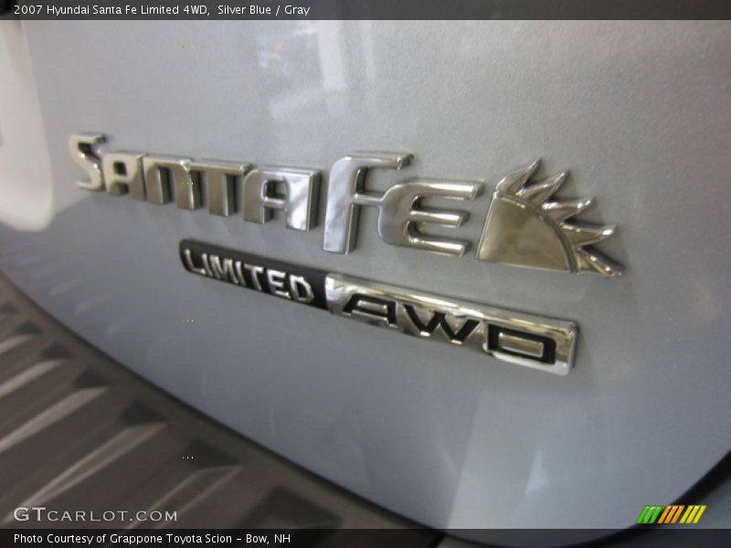Silver Blue / Gray 2007 Hyundai Santa Fe Limited 4WD
