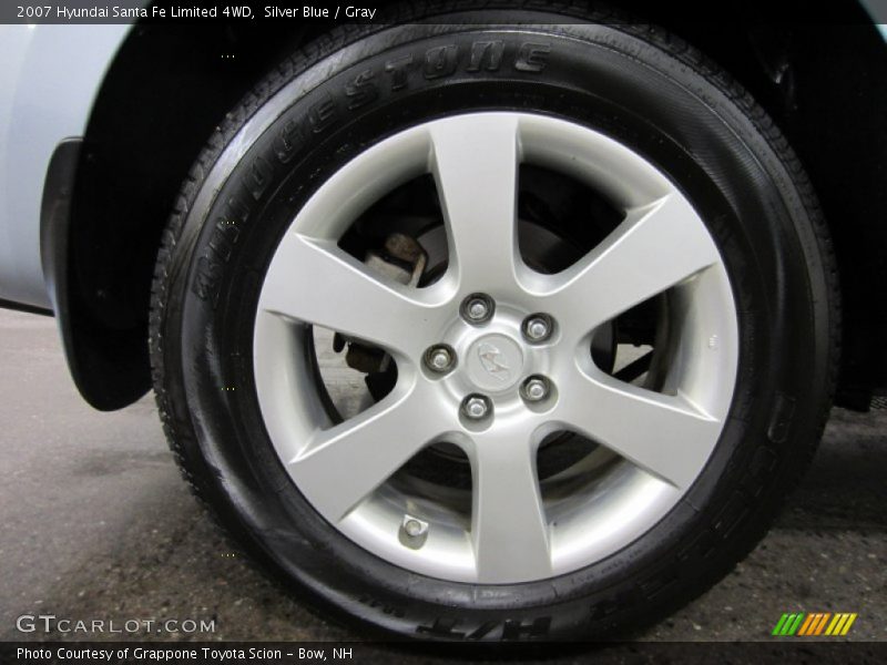 Silver Blue / Gray 2007 Hyundai Santa Fe Limited 4WD