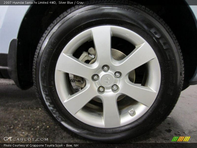 Silver Blue / Gray 2007 Hyundai Santa Fe Limited 4WD