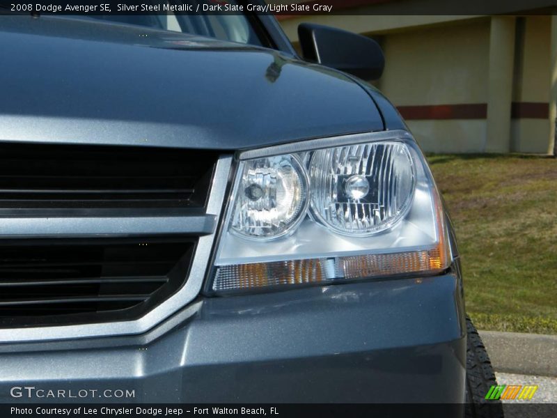 Silver Steel Metallic / Dark Slate Gray/Light Slate Gray 2008 Dodge Avenger SE