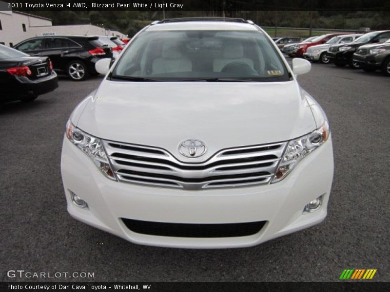 Blizzard Pearl White / Light Gray 2011 Toyota Venza I4 AWD