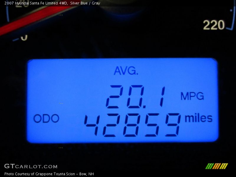 Silver Blue / Gray 2007 Hyundai Santa Fe Limited 4WD