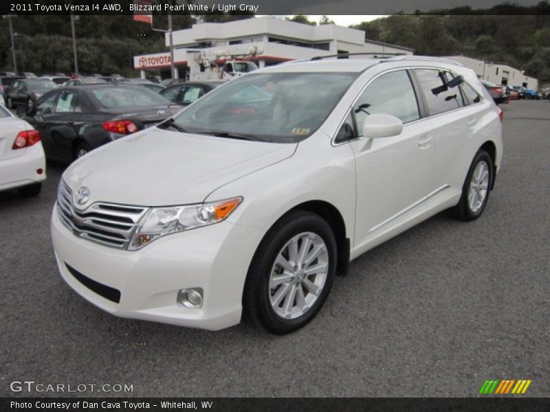Blizzard Pearl White / Light Gray 2011 Toyota Venza I4 AWD