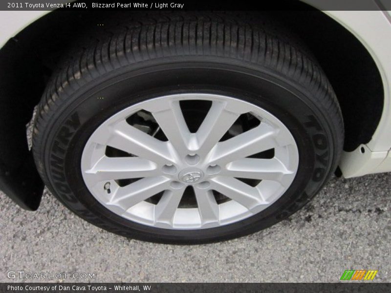 Blizzard Pearl White / Light Gray 2011 Toyota Venza I4 AWD