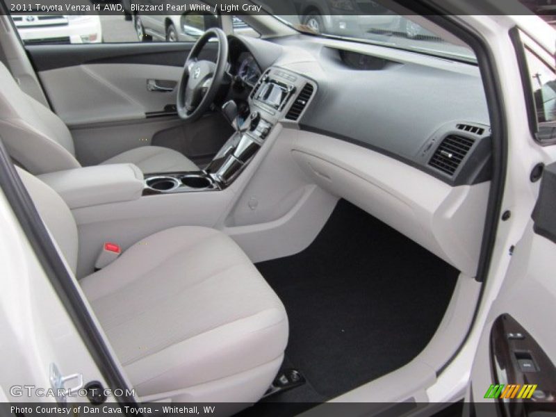 Blizzard Pearl White / Light Gray 2011 Toyota Venza I4 AWD