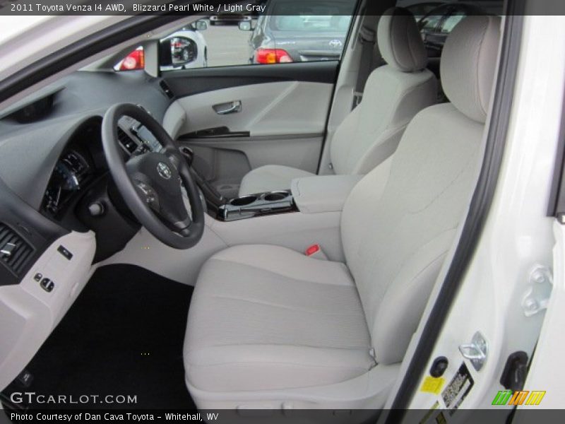 Blizzard Pearl White / Light Gray 2011 Toyota Venza I4 AWD