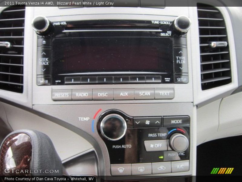 Blizzard Pearl White / Light Gray 2011 Toyota Venza I4 AWD