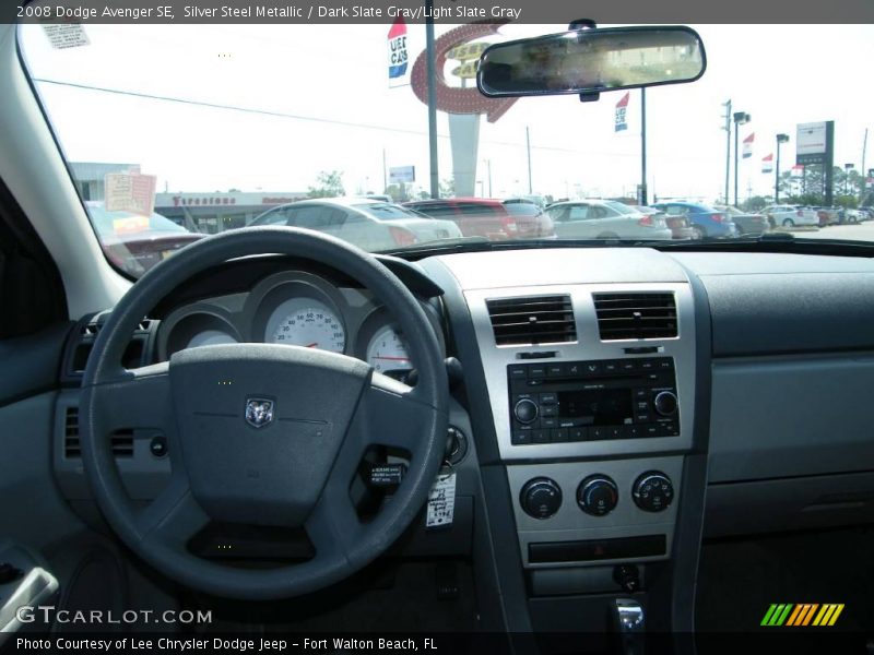 Silver Steel Metallic / Dark Slate Gray/Light Slate Gray 2008 Dodge Avenger SE