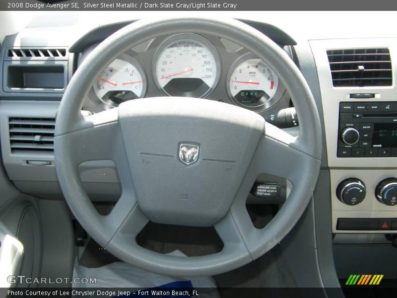 Silver Steel Metallic / Dark Slate Gray/Light Slate Gray 2008 Dodge Avenger SE