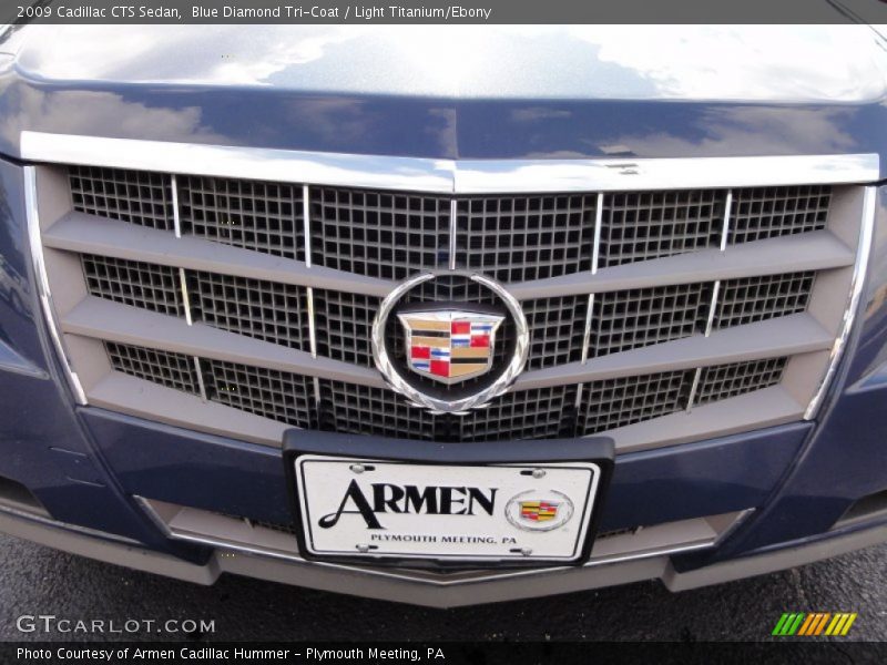 Blue Diamond Tri-Coat / Light Titanium/Ebony 2009 Cadillac CTS Sedan