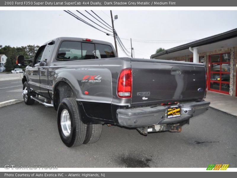 Dark Shadow Grey Metallic / Medium Flint 2003 Ford F350 Super Duty Lariat SuperCab 4x4 Dually