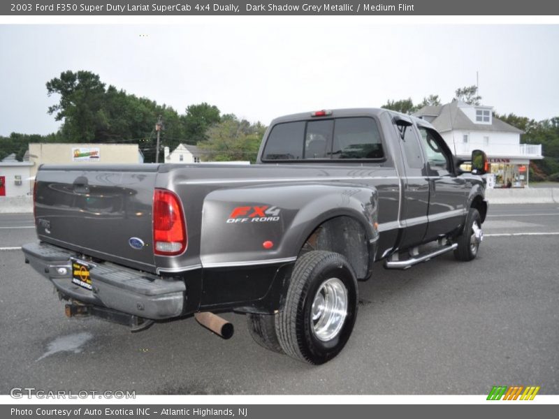 Dark Shadow Grey Metallic / Medium Flint 2003 Ford F350 Super Duty Lariat SuperCab 4x4 Dually