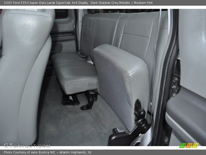 Dark Shadow Grey Metallic / Medium Flint 2003 Ford F350 Super Duty Lariat SuperCab 4x4 Dually