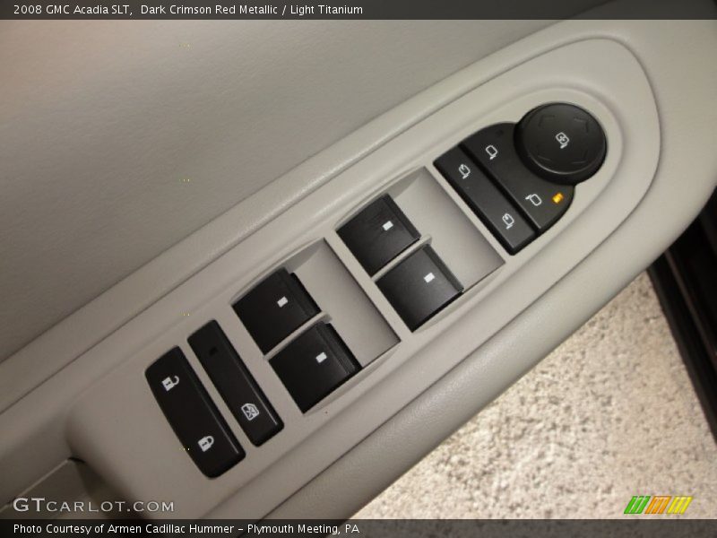 Dark Crimson Red Metallic / Light Titanium 2008 GMC Acadia SLT