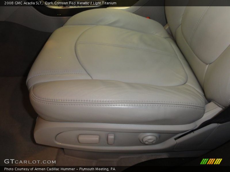 Dark Crimson Red Metallic / Light Titanium 2008 GMC Acadia SLT