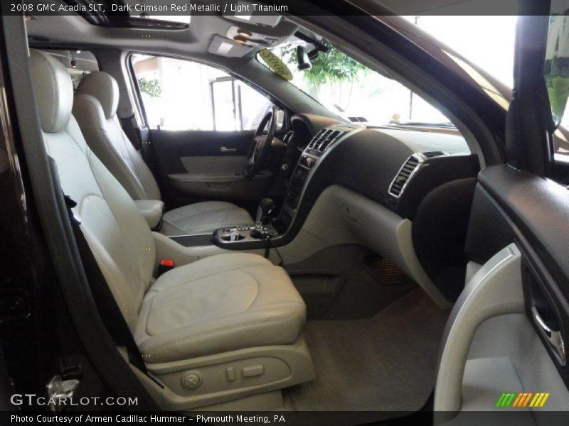 Dark Crimson Red Metallic / Light Titanium 2008 GMC Acadia SLT