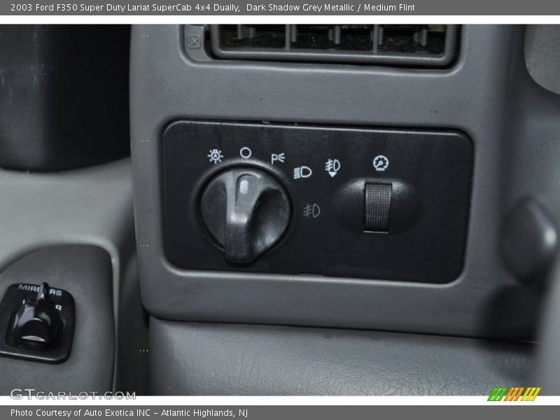 Dark Shadow Grey Metallic / Medium Flint 2003 Ford F350 Super Duty Lariat SuperCab 4x4 Dually