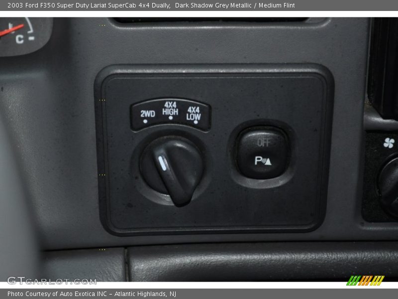 Dark Shadow Grey Metallic / Medium Flint 2003 Ford F350 Super Duty Lariat SuperCab 4x4 Dually