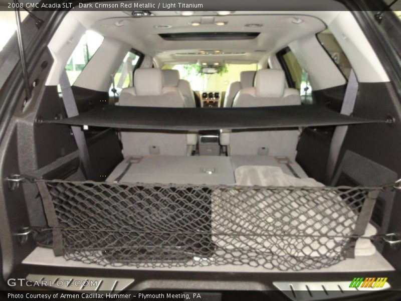 Dark Crimson Red Metallic / Light Titanium 2008 GMC Acadia SLT