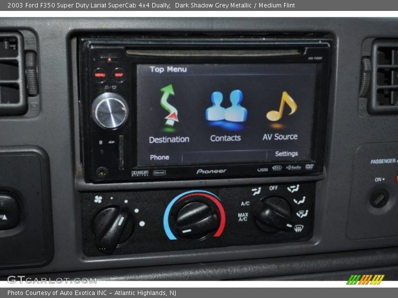 Dark Shadow Grey Metallic / Medium Flint 2003 Ford F350 Super Duty Lariat SuperCab 4x4 Dually