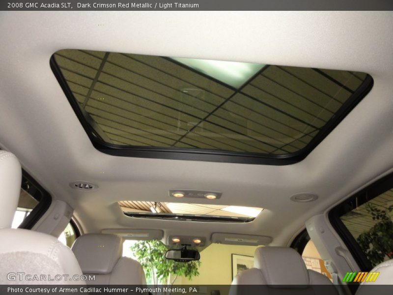 Dark Crimson Red Metallic / Light Titanium 2008 GMC Acadia SLT