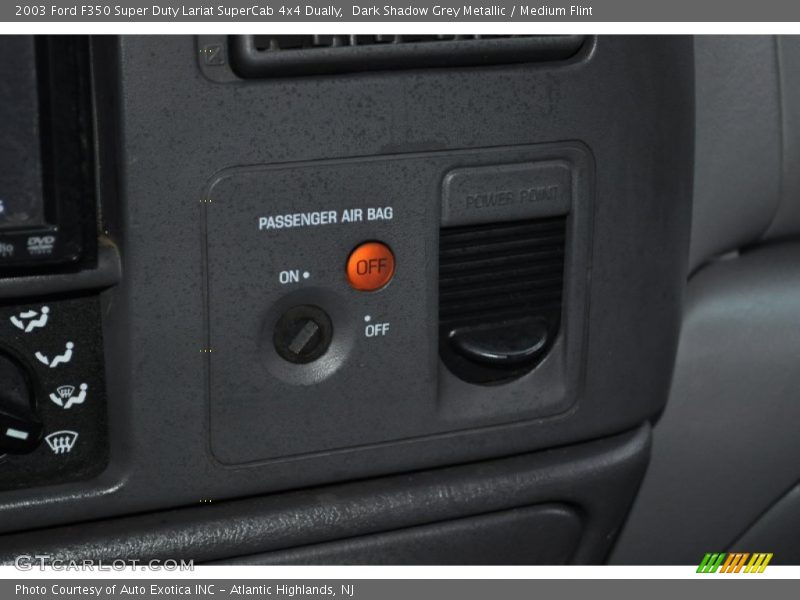 Dark Shadow Grey Metallic / Medium Flint 2003 Ford F350 Super Duty Lariat SuperCab 4x4 Dually