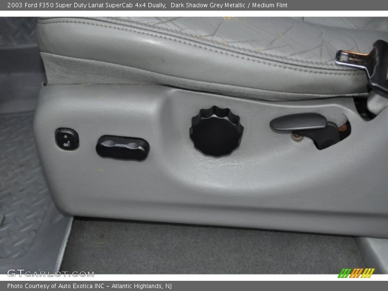 Dark Shadow Grey Metallic / Medium Flint 2003 Ford F350 Super Duty Lariat SuperCab 4x4 Dually