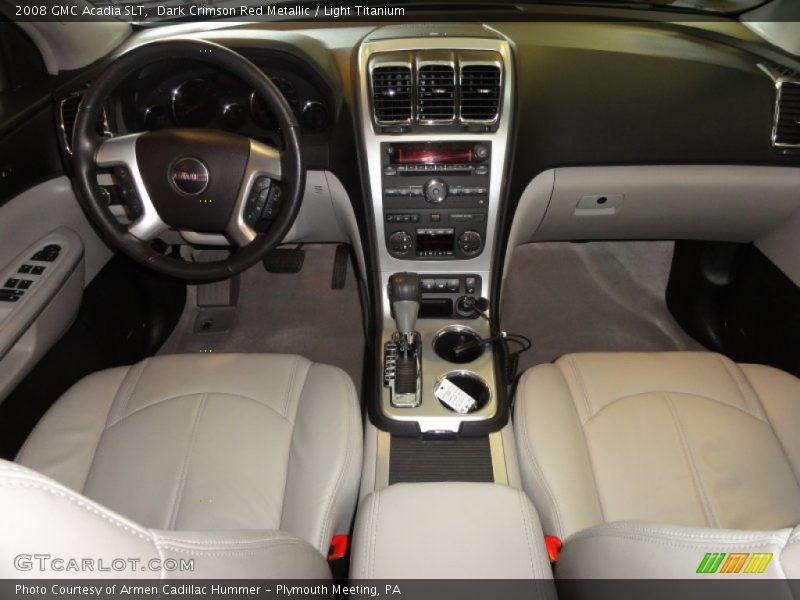 Dark Crimson Red Metallic / Light Titanium 2008 GMC Acadia SLT
