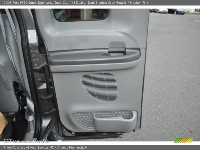 Dark Shadow Grey Metallic / Medium Flint 2003 Ford F350 Super Duty Lariat SuperCab 4x4 Dually