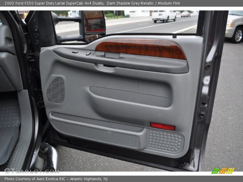 Dark Shadow Grey Metallic / Medium Flint 2003 Ford F350 Super Duty Lariat SuperCab 4x4 Dually