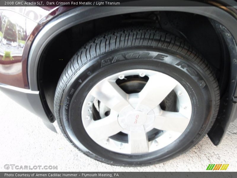 Dark Crimson Red Metallic / Light Titanium 2008 GMC Acadia SLT