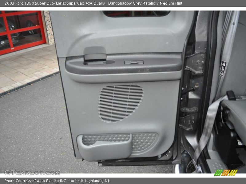 Dark Shadow Grey Metallic / Medium Flint 2003 Ford F350 Super Duty Lariat SuperCab 4x4 Dually