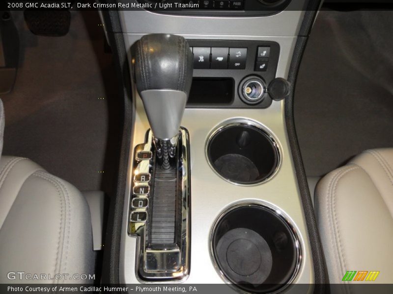 Dark Crimson Red Metallic / Light Titanium 2008 GMC Acadia SLT