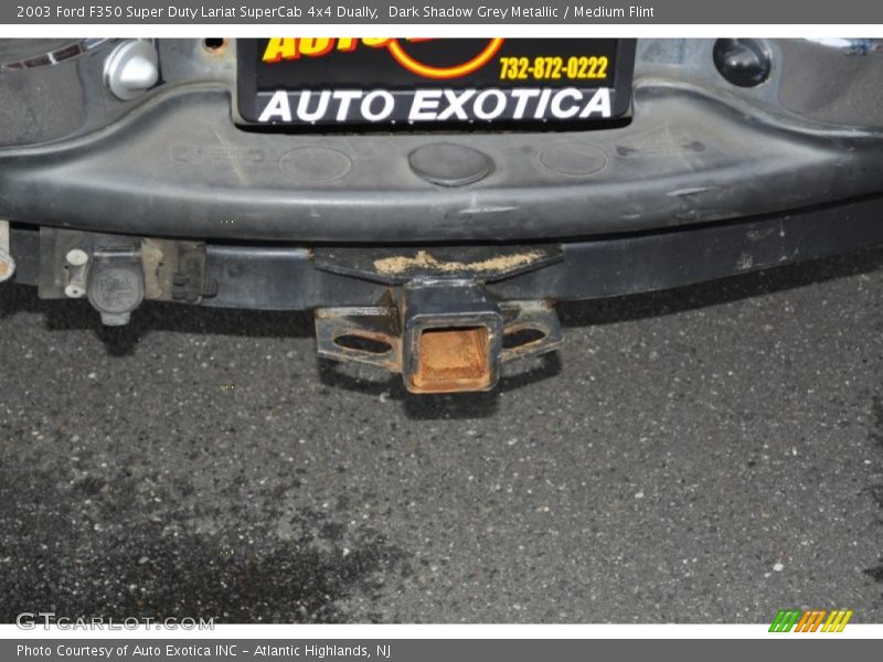 Dark Shadow Grey Metallic / Medium Flint 2003 Ford F350 Super Duty Lariat SuperCab 4x4 Dually