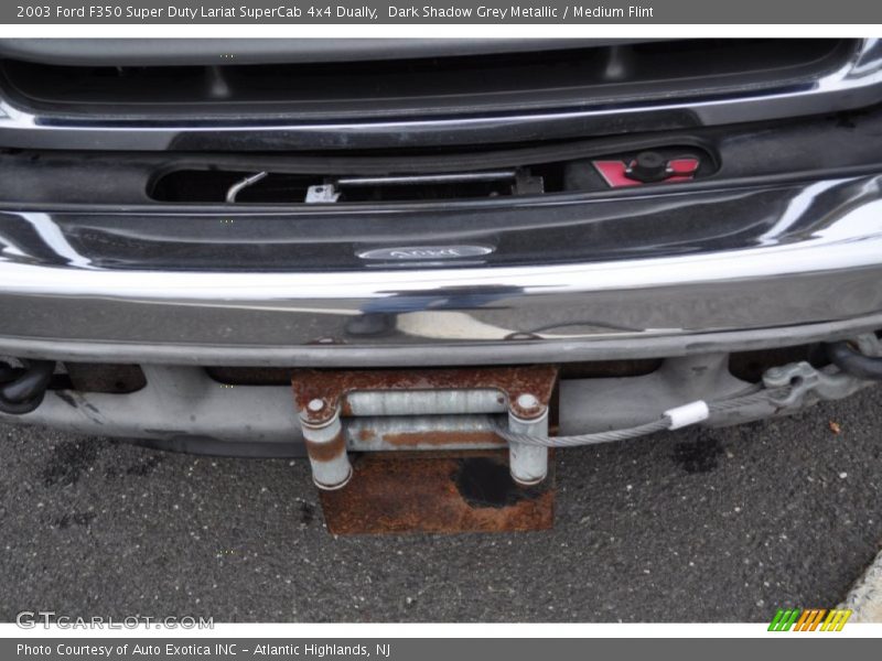 Dark Shadow Grey Metallic / Medium Flint 2003 Ford F350 Super Duty Lariat SuperCab 4x4 Dually