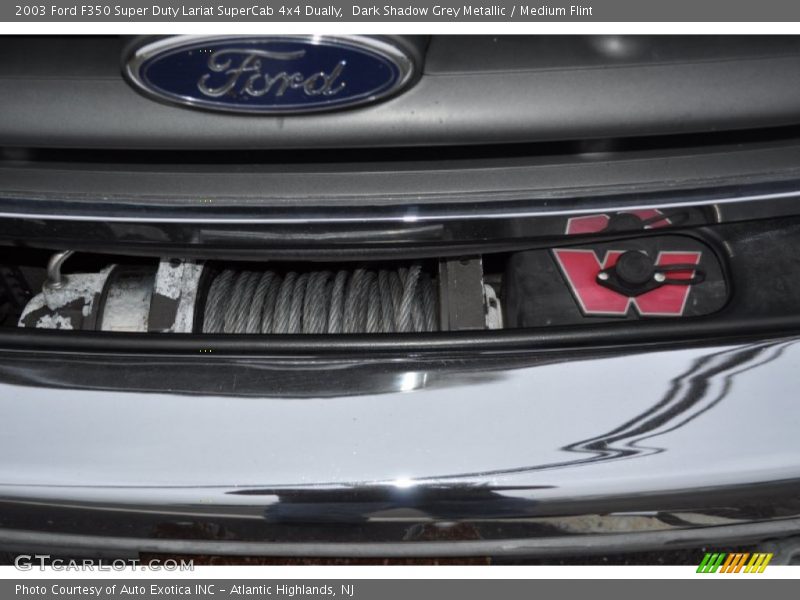 Dark Shadow Grey Metallic / Medium Flint 2003 Ford F350 Super Duty Lariat SuperCab 4x4 Dually