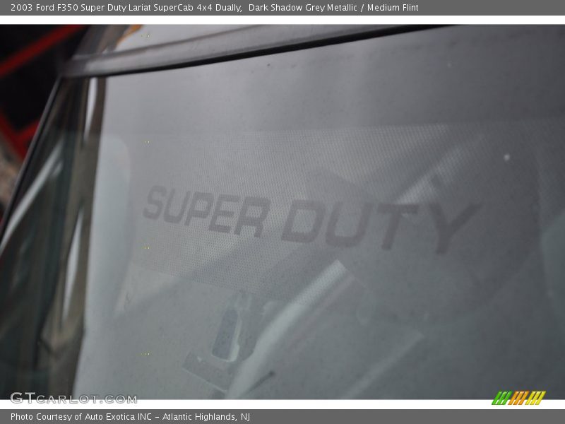 Dark Shadow Grey Metallic / Medium Flint 2003 Ford F350 Super Duty Lariat SuperCab 4x4 Dually
