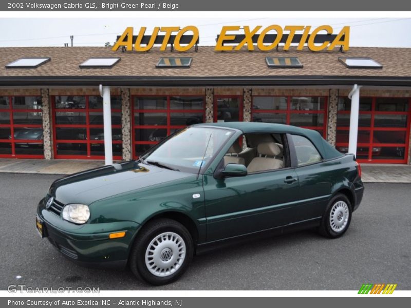 Bright Green Pearl / Beige 2002 Volkswagen Cabrio GLS