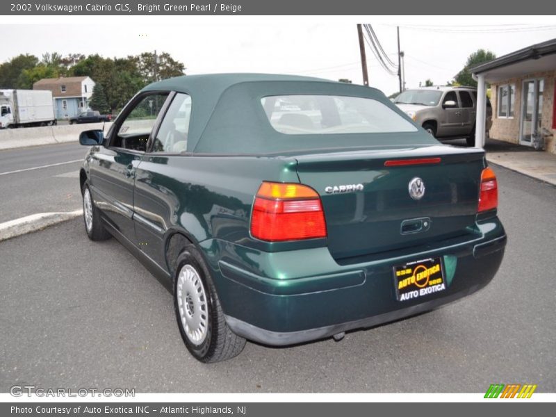Bright Green Pearl / Beige 2002 Volkswagen Cabrio GLS