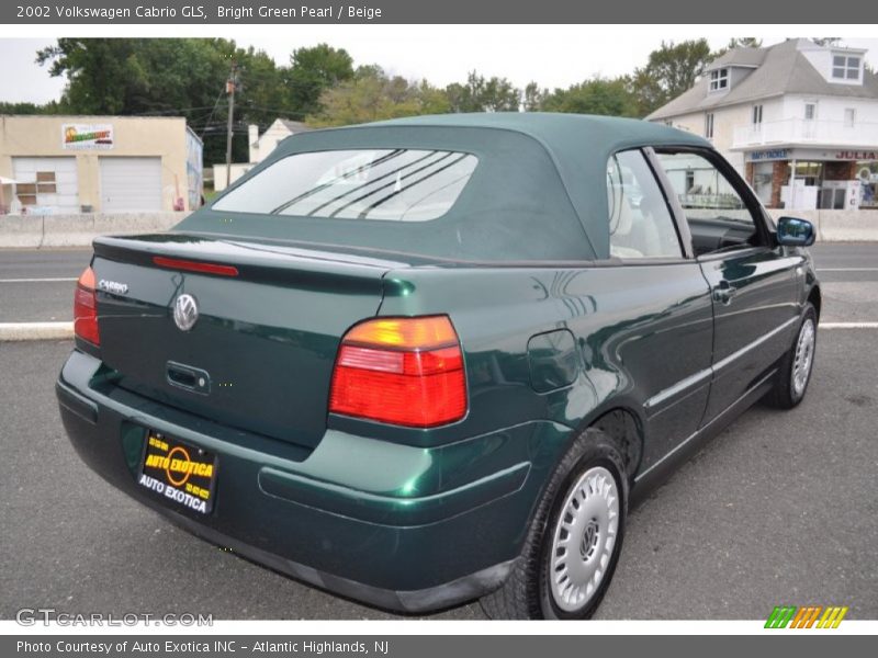 Bright Green Pearl / Beige 2002 Volkswagen Cabrio GLS