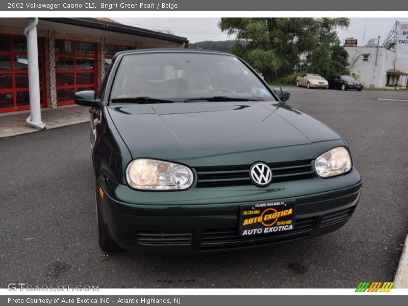 Bright Green Pearl / Beige 2002 Volkswagen Cabrio GLS