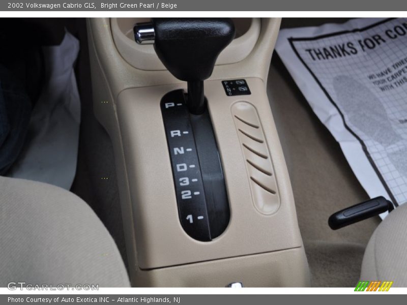  2002 Cabrio GLS 4 Speed Automatic Shifter