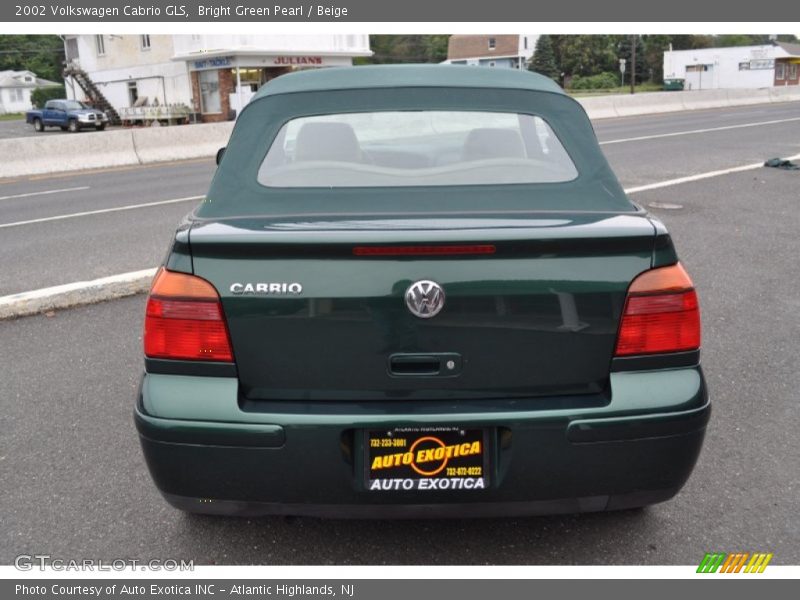 Bright Green Pearl / Beige 2002 Volkswagen Cabrio GLS