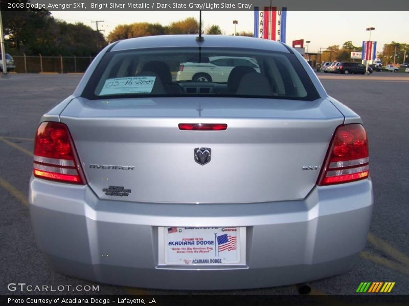Bright Silver Metallic / Dark Slate Gray/Light Slate Gray 2008 Dodge Avenger SXT